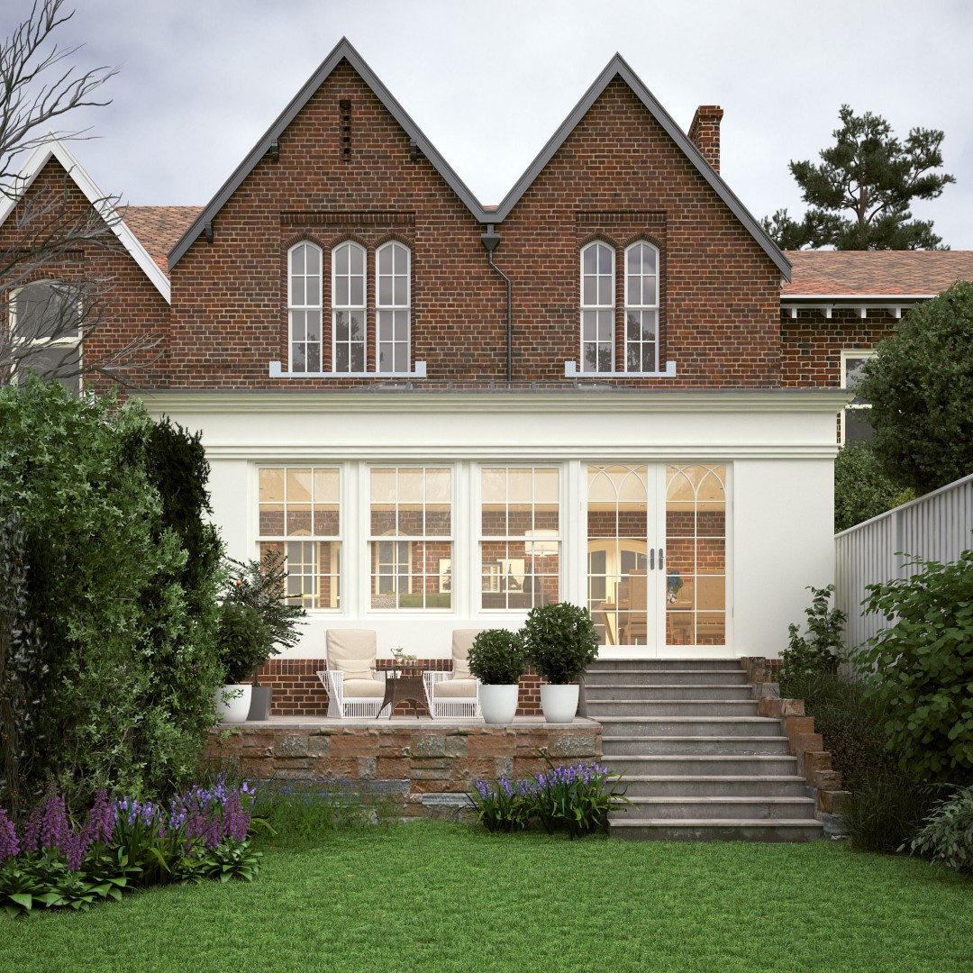 Cinematic architectural CGI cover render
