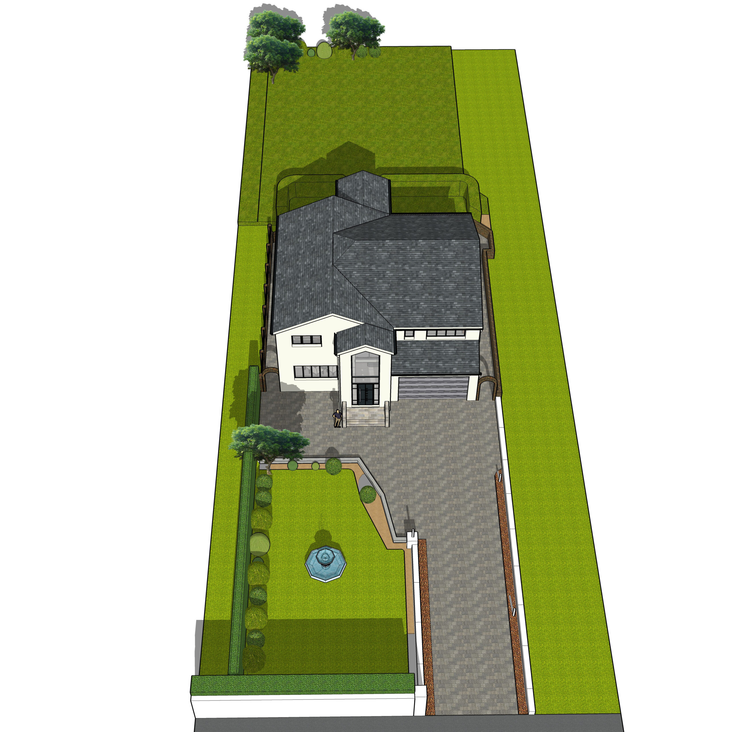 Aerial Sketchup model view
